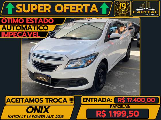 CHEVROLET ONIX 1.4 MPFI LT 8V FLEX 4P AUTOMÁTICO CHEVROLET ONIX 1.4 MPFI LT 8V FLEX 4P AUTOMÁTICO